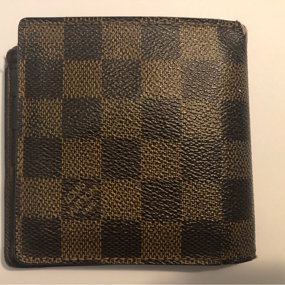 Louis Vuitton Authentic Damier Ebene Bifold Men’s Wallet Made In Spain - Picture 1 of 8